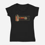 Smuggler's Route-Womens-V-Neck-Tee-retrodivision