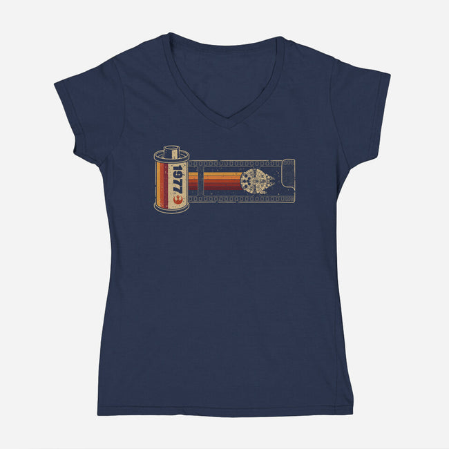 Smuggler's Route-Womens-V-Neck-Tee-retrodivision