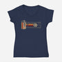 Smuggler's Route-Womens-V-Neck-Tee-retrodivision