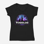 Visit Wonderland Park-Womens-V-Neck-Tee-dandingeroz