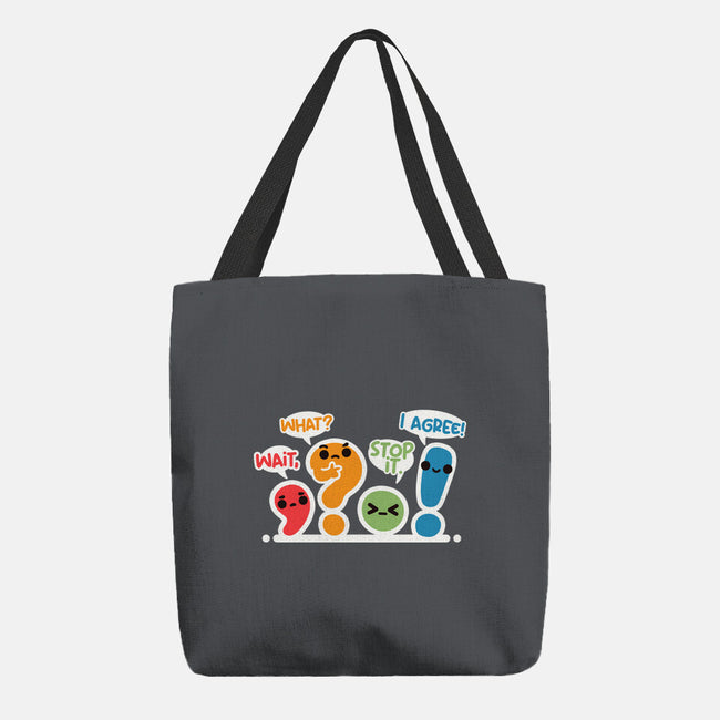Punctuation Squad-None-Basic Tote-Bag-NemiMakeit