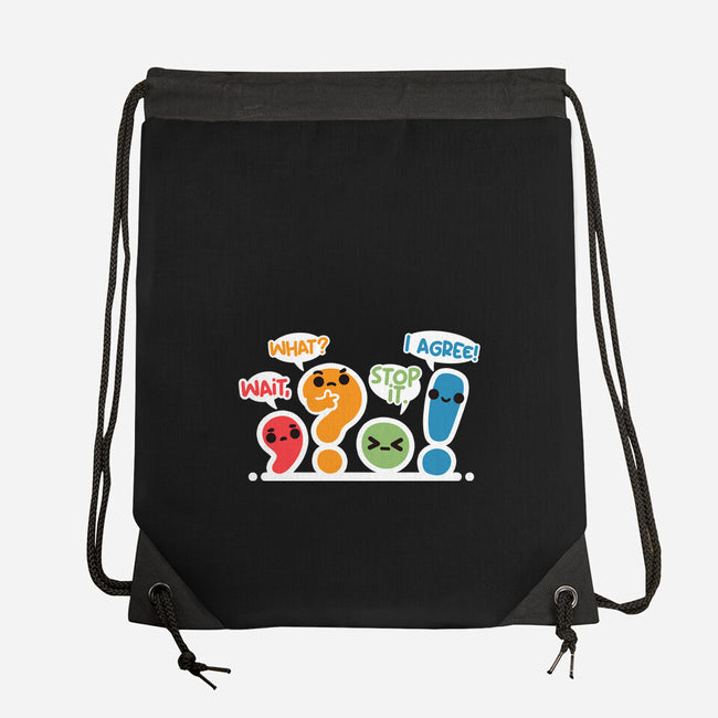 Punctuation Squad-None-Drawstring-Bag-NemiMakeit