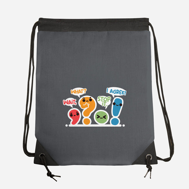 Punctuation Squad-None-Drawstring-Bag-NemiMakeit