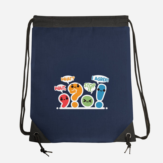 Punctuation Squad-None-Drawstring-Bag-NemiMakeit