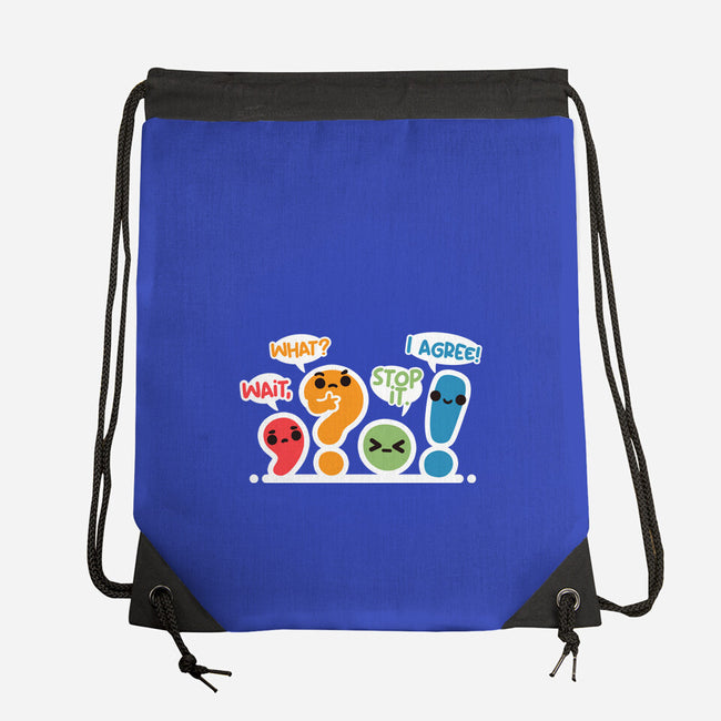 Punctuation Squad-None-Drawstring-Bag-NemiMakeit