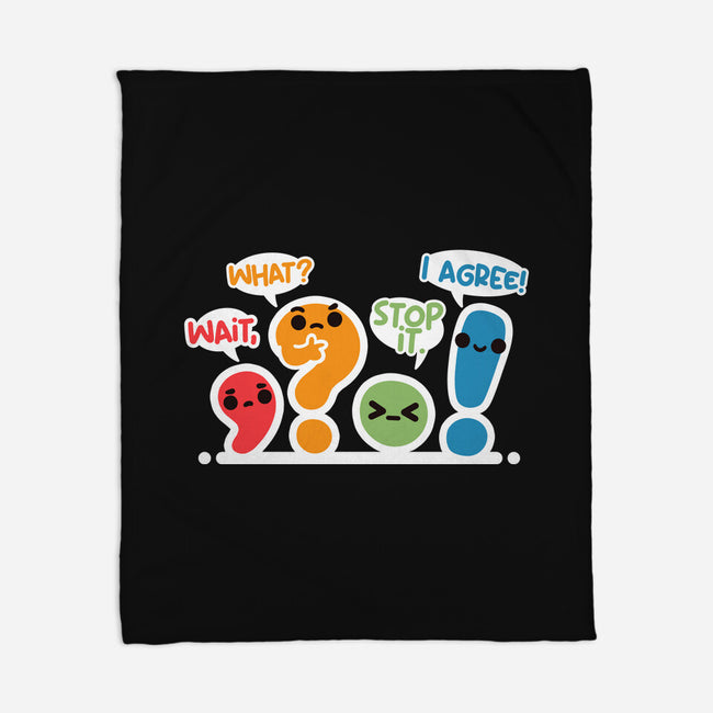 Punctuation Squad-None-Fleece-Blanket-NemiMakeit