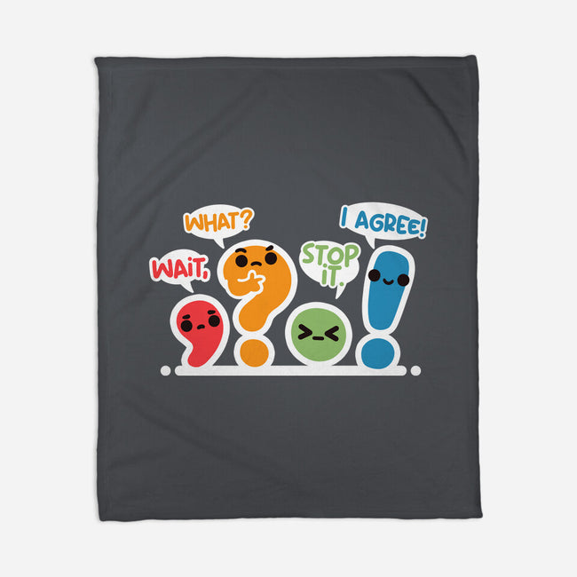 Punctuation Squad-None-Fleece-Blanket-NemiMakeit