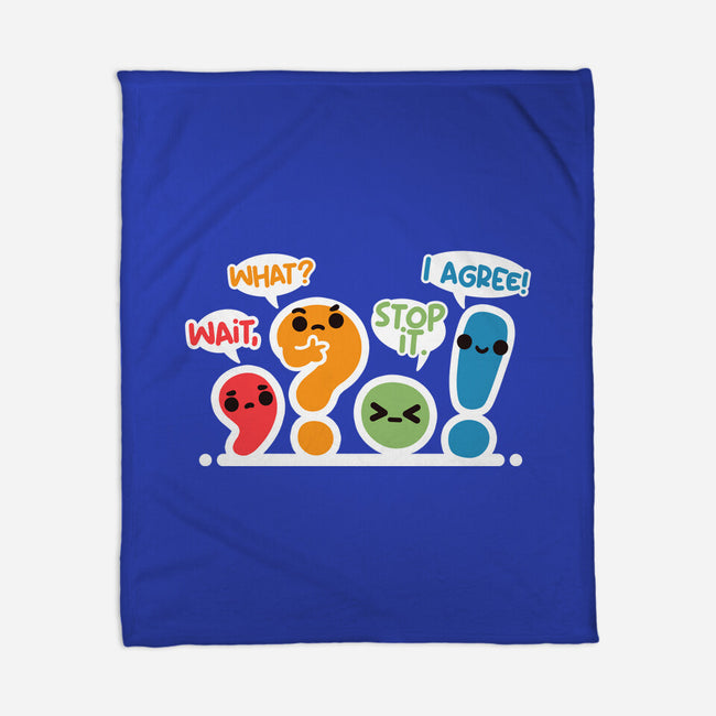 Punctuation Squad-None-Fleece-Blanket-NemiMakeit