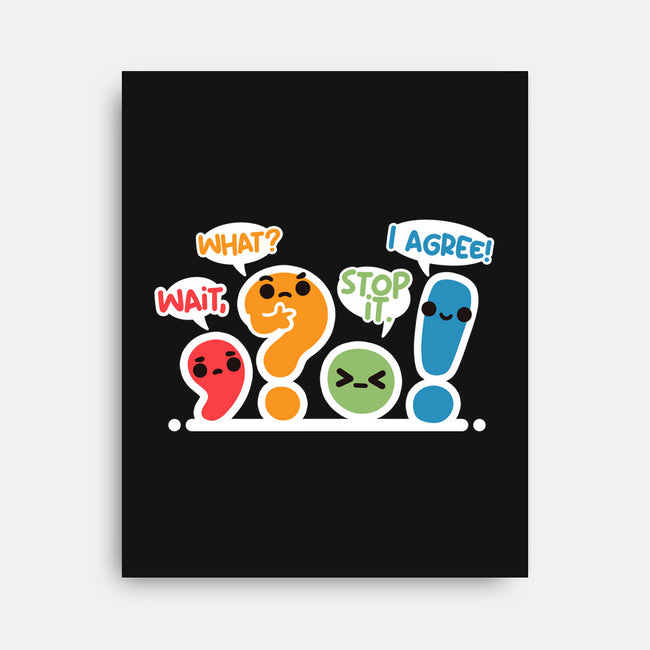 Punctuation Squad-None-Stretched-Canvas-NemiMakeit
