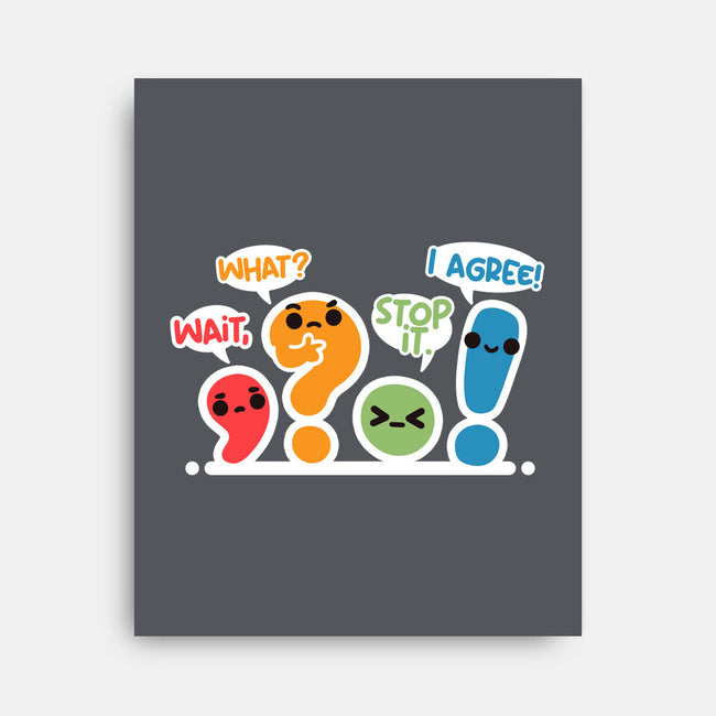 Punctuation Squad-None-Stretched-Canvas-NemiMakeit