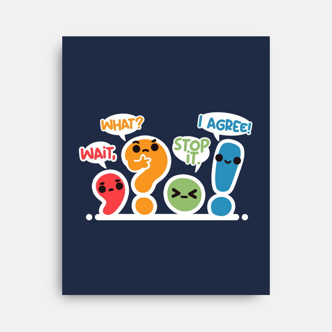 Punctuation Squad-None-Stretched-Canvas-NemiMakeit