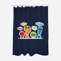 Punctuation Squad-None-Polyester-Shower Curtain-NemiMakeit