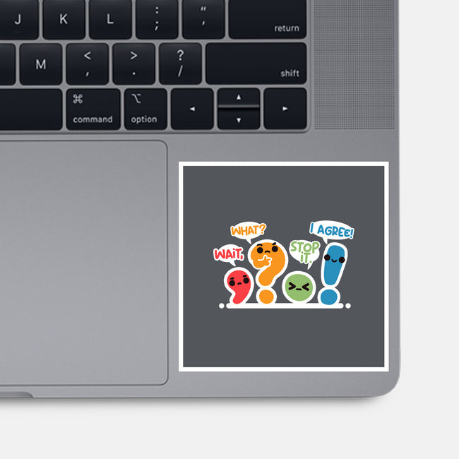 Punctuation Squad-None-Glossy-Sticker-NemiMakeit
