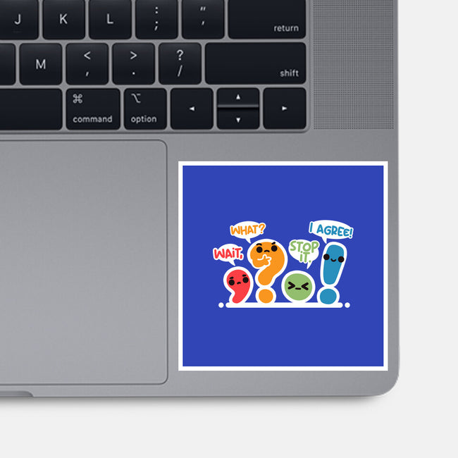 Punctuation Squad-None-Glossy-Sticker-NemiMakeit