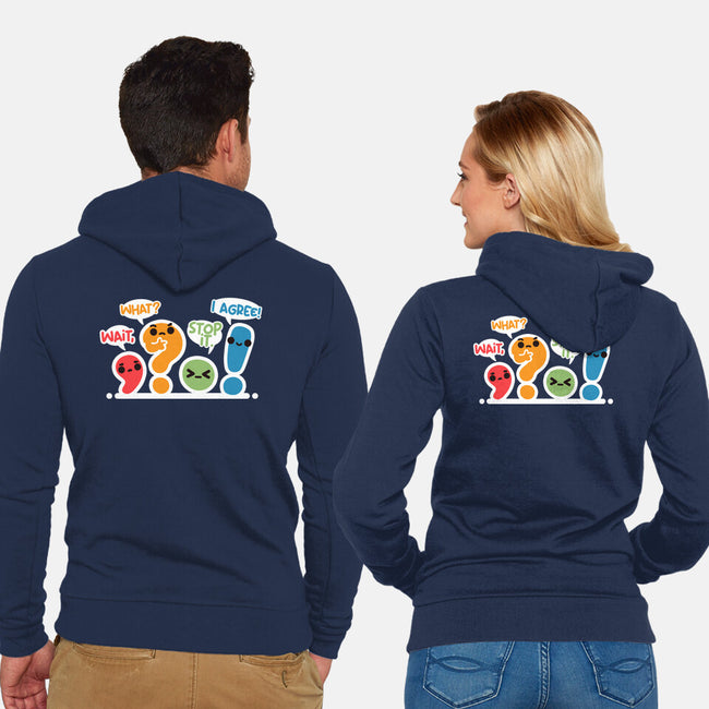 Punctuation Squad-Unisex-Zip-Up-Sweatshirt-NemiMakeit