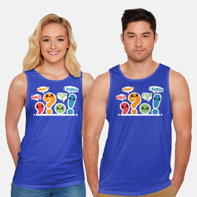 Punctuation Squad-Unisex-Basic-Tank-NemiMakeit