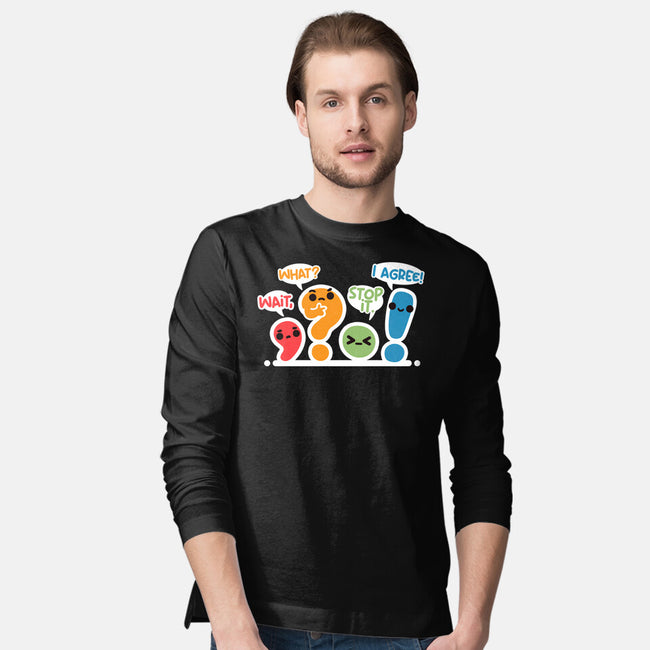 Punctuation Squad-Mens-Long Sleeved-Tee-NemiMakeit