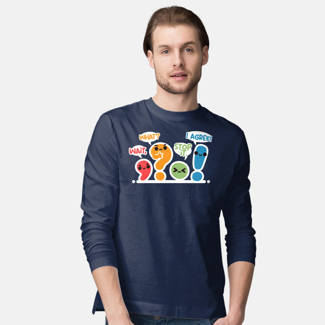 Punctuation Squad-Mens-Long Sleeved-Tee-NemiMakeit