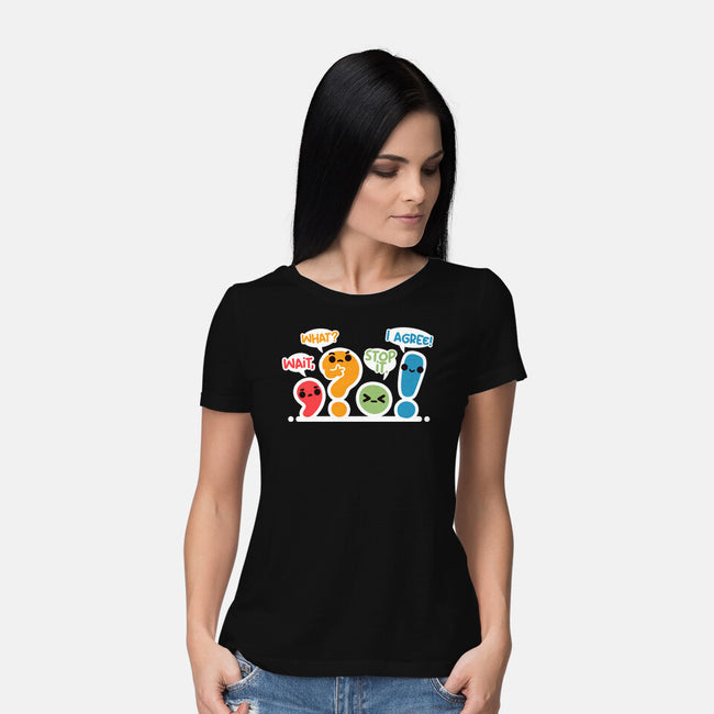 Punctuation Squad-Womens-Basic-Tee-NemiMakeit