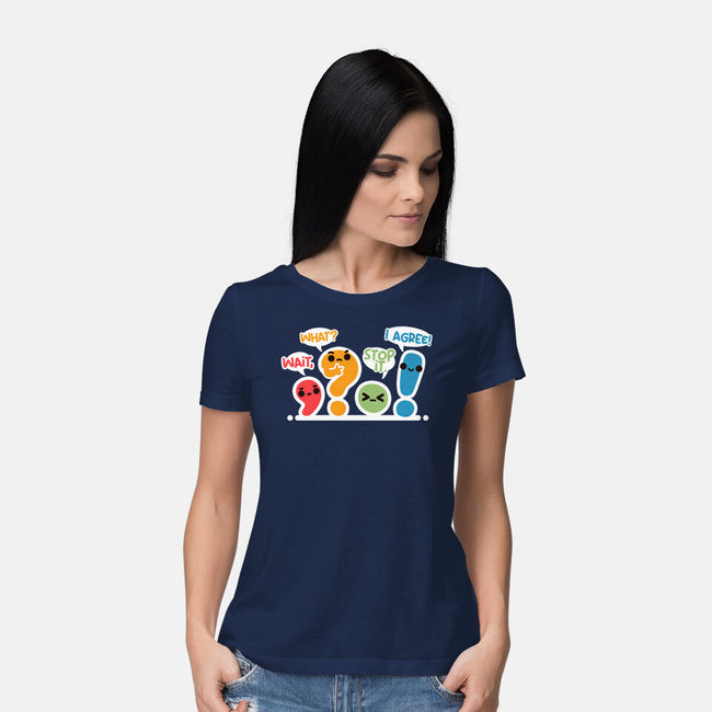 Punctuation Squad-Womens-Basic-Tee-NemiMakeit