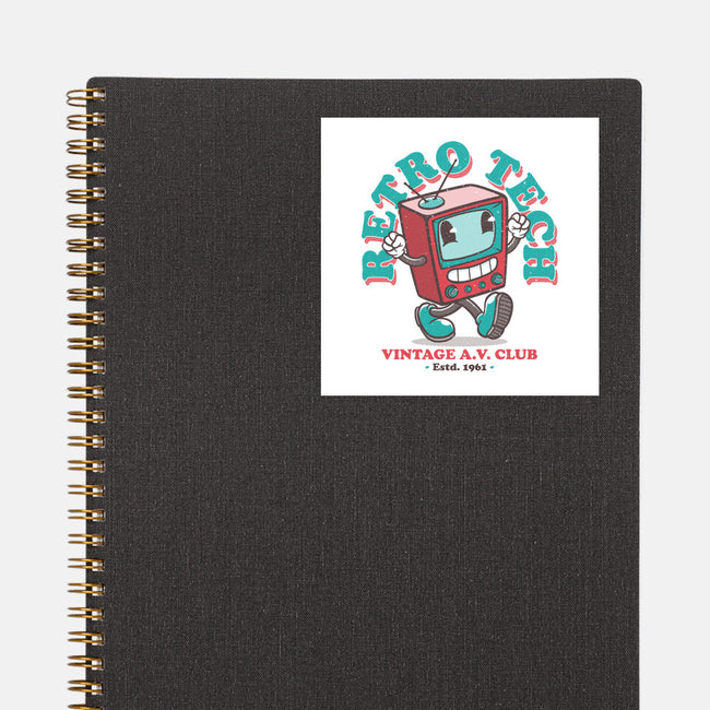 Retro Tech TV-None-Glossy-Sticker-teesgeex