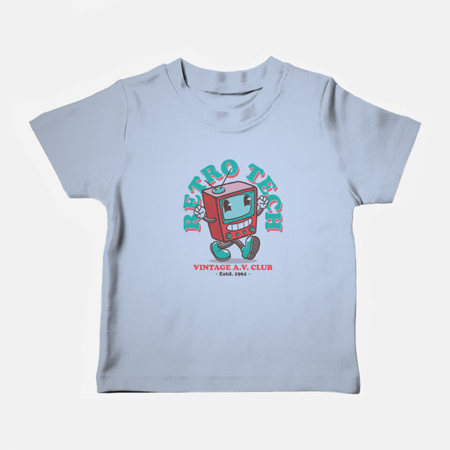 Retro Tech TV-Baby-Basic-Tee-teesgeex