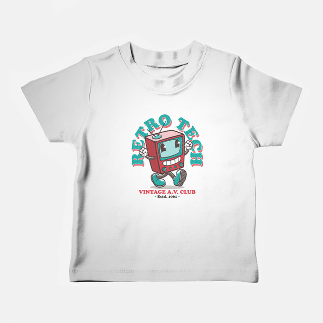 Retro Tech TV-Baby-Basic-Tee-teesgeex
