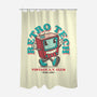 Retro Tech TV-None-Polyester-Shower Curtain-teesgeex