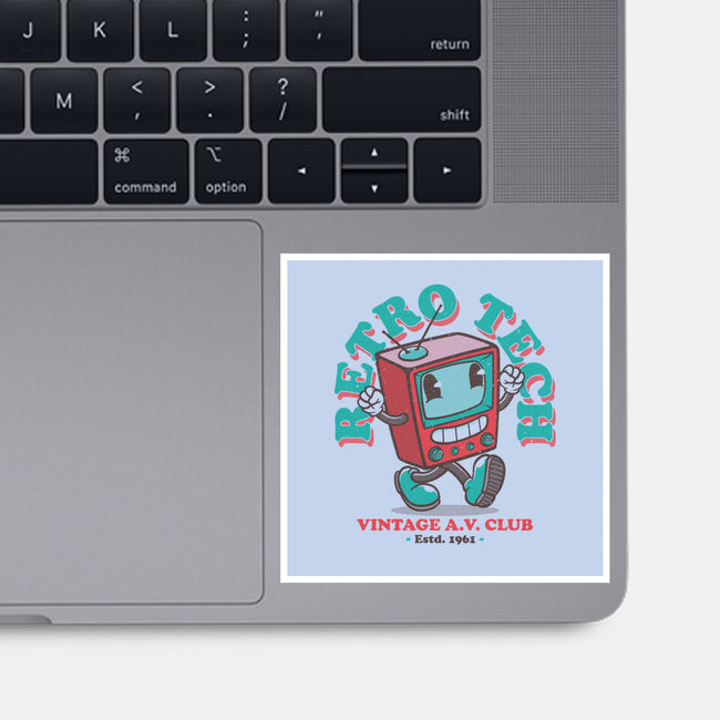 Retro Tech TV-None-Glossy-Sticker-teesgeex