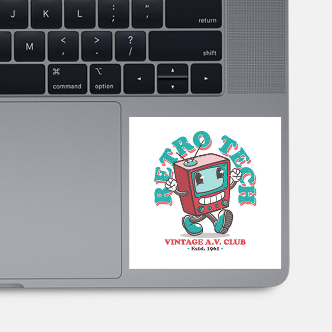 Retro Tech TV-None-Glossy-Sticker-teesgeex