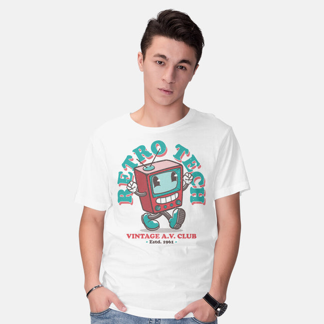 Retro Tech TV-Mens-Basic-Tee-teesgeex