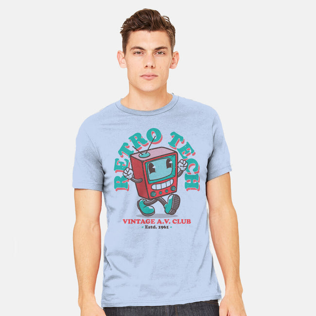 Retro Tech TV-Mens-Heavyweight-Tee-teesgeex