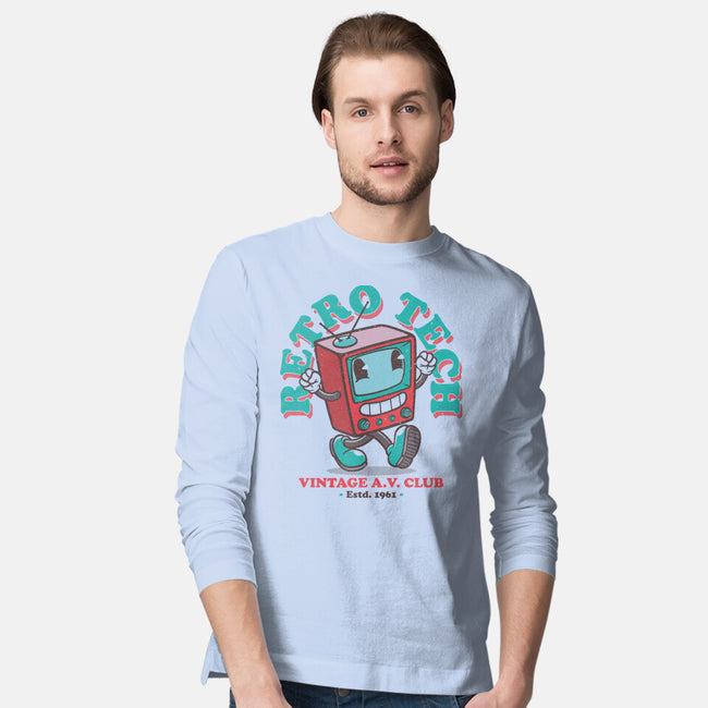 Retro Tech TV-Mens-Long Sleeved-Tee-teesgeex