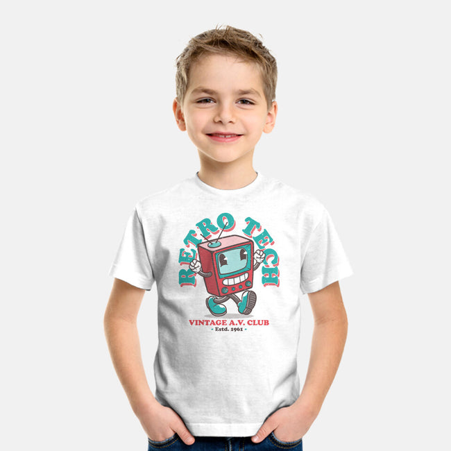 Retro Tech TV-Youth-Basic-Tee-teesgeex
