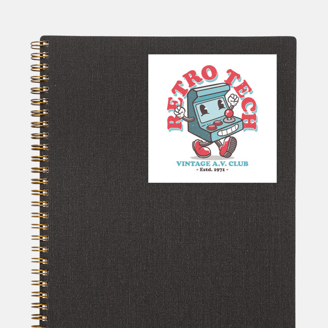 Retro Tech Arcade-None-Glossy-Sticker-teesgeex