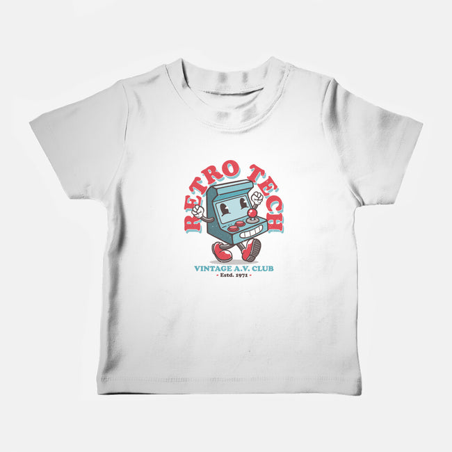 Retro Tech Arcade-Baby-Basic-Tee-teesgeex