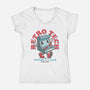 Retro Tech Arcade-Womens-V-Neck-Tee-teesgeex