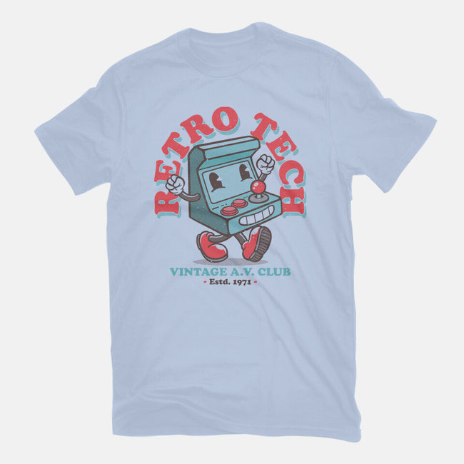 Retro Tech Arcade-Mens-Heavyweight-Tee-teesgeex