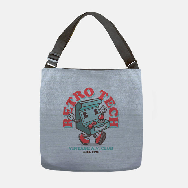 Retro Tech Arcade-None-Adjustable Tote-Bag-teesgeex