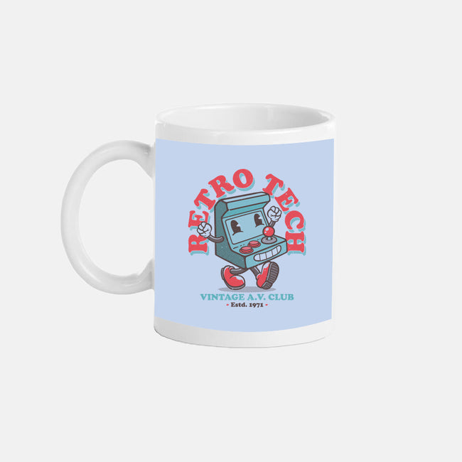 Retro Tech Arcade-None-Mug-Drinkware-teesgeex
