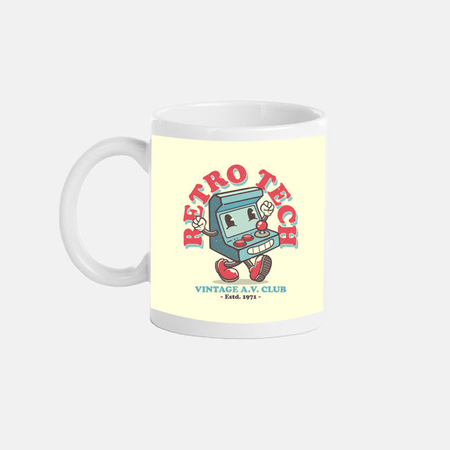 Retro Tech Arcade-None-Mug-Drinkware-teesgeex