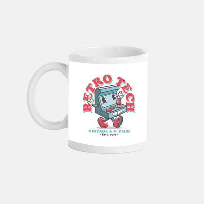 Retro Tech Arcade-None-Mug-Drinkware-teesgeex