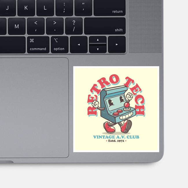 Retro Tech Arcade-None-Glossy-Sticker-teesgeex