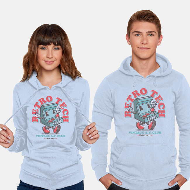 Retro Tech Arcade-Unisex-Pullover-Sweatshirt-teesgeex