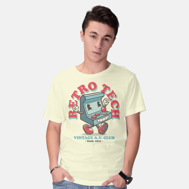 Retro Tech Arcade-Mens-Basic-Tee-teesgeex