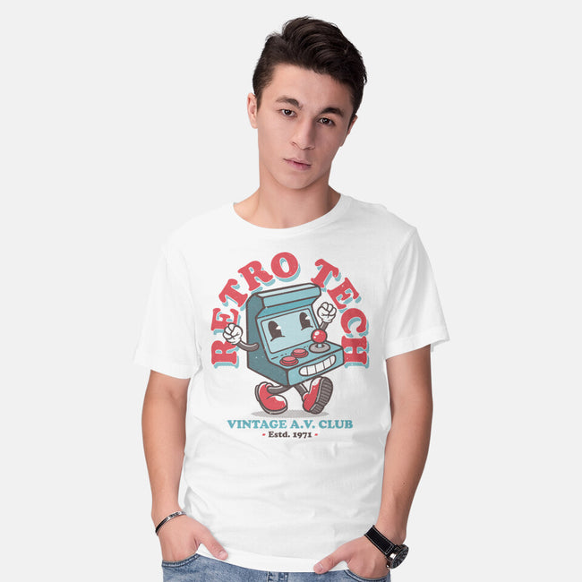 Retro Tech Arcade-Mens-Basic-Tee-teesgeex