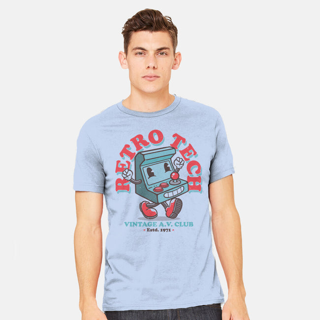 Retro Tech Arcade-Mens-Heavyweight-Tee-teesgeex