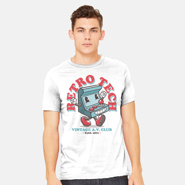 Retro Tech Arcade-Mens-Heavyweight-Tee-teesgeex