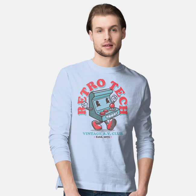 Retro Tech Arcade-Mens-Long Sleeved-Tee-teesgeex