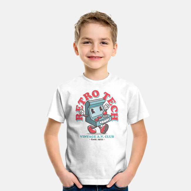 Retro Tech Arcade-Youth-Basic-Tee-teesgeex